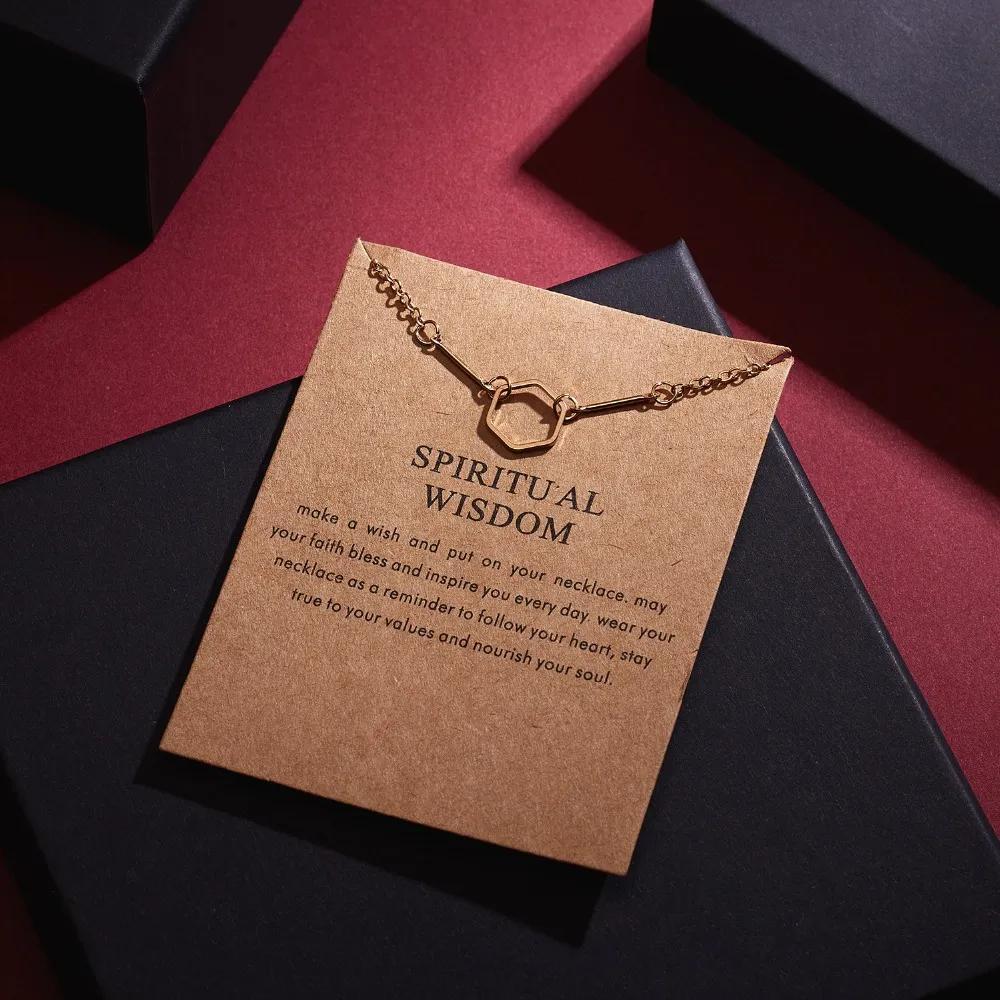 Spiritual Wisdom Message Pendant Necklace